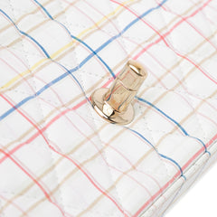 Mini Rectangular Classic Printed Calfskin Single Flap