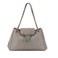 Large Guccissima Emily Chain Shoulder Bag_0