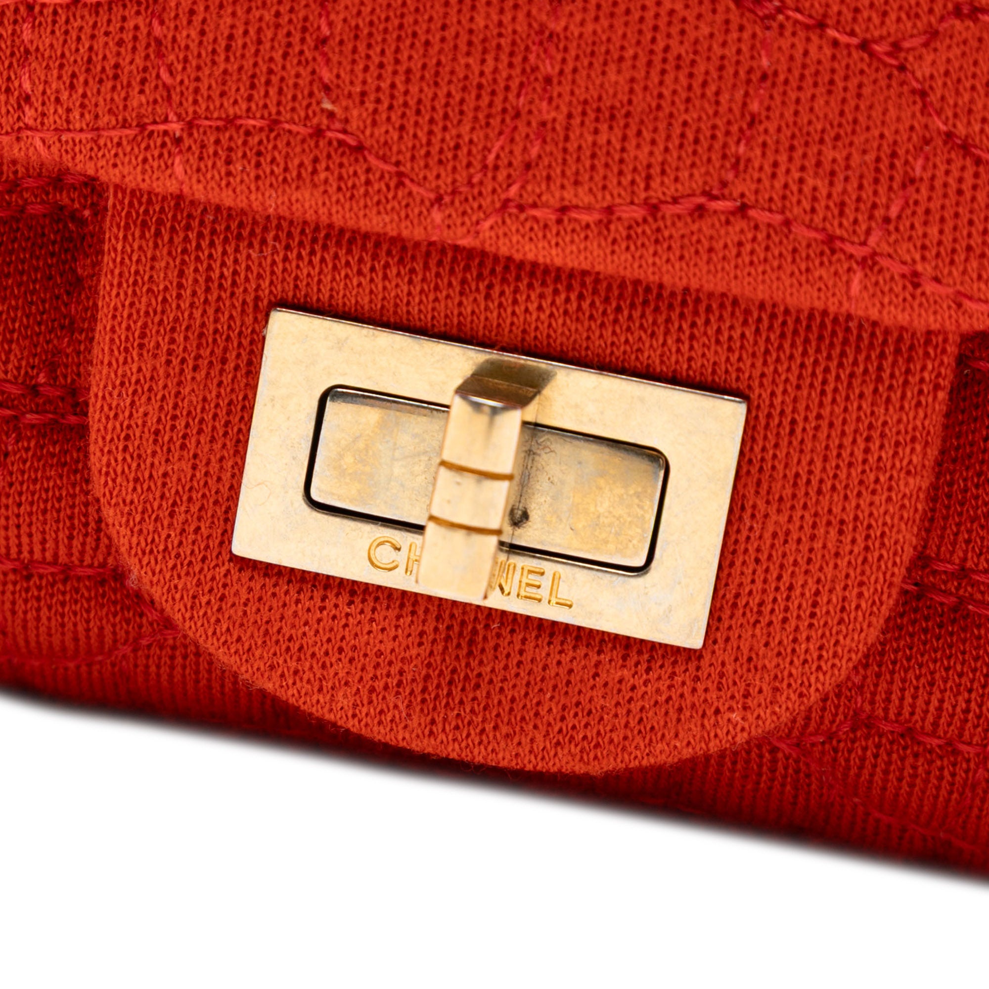 Reissue 2.55 Quilted Jersey Coco Croc Double Flap 225