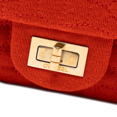 Reissue 2.55 Quilted Jersey Coco Croc Double Flap 225