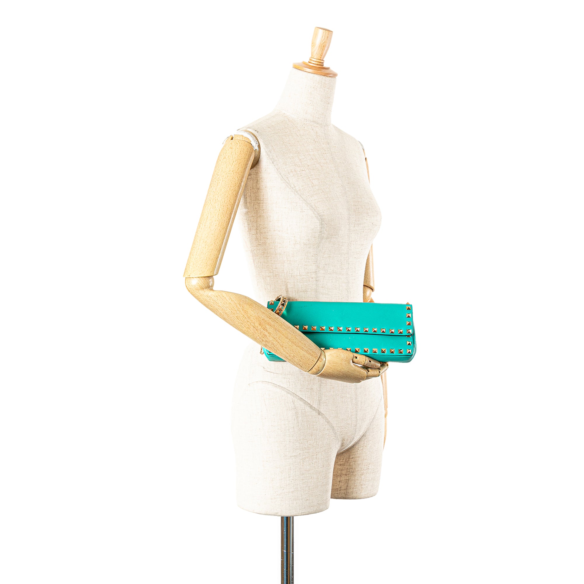 Nappa Rockstud Bangle Clutch