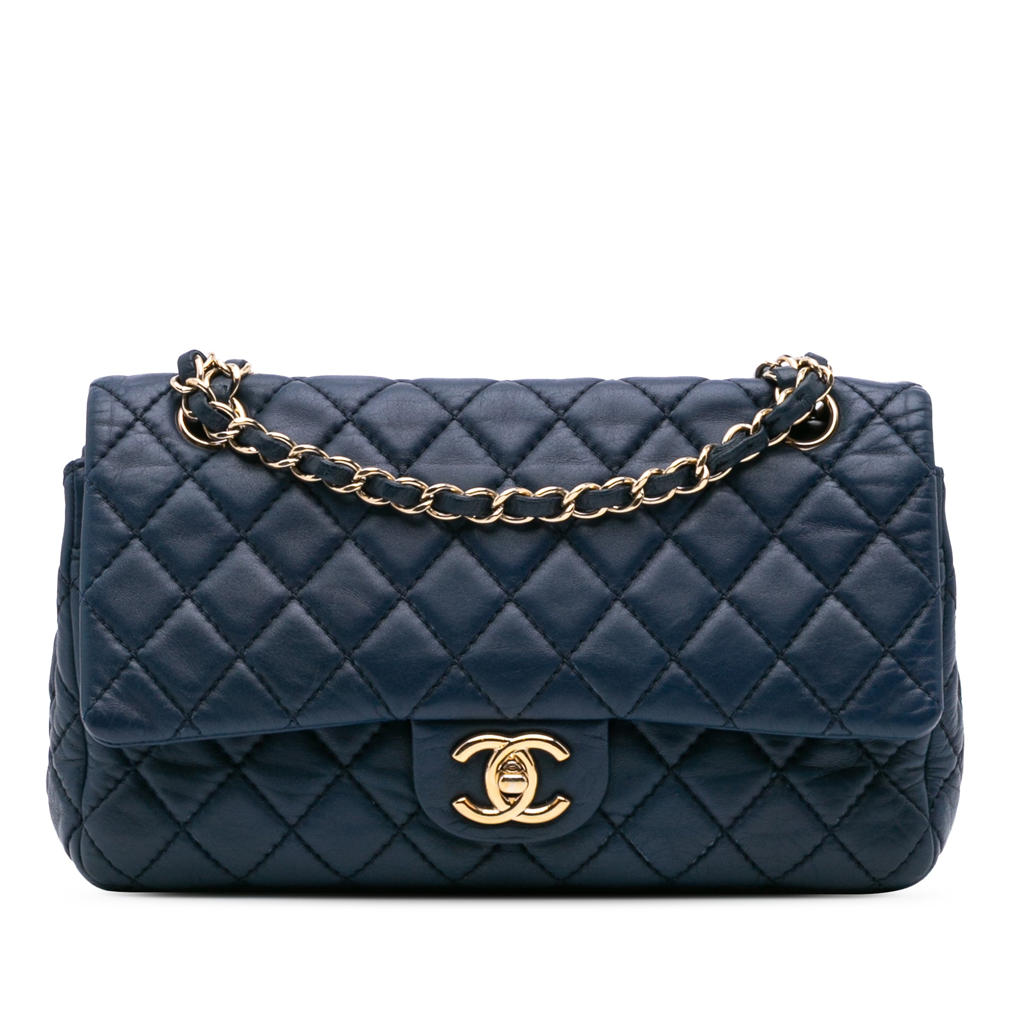 Medium Classic Calfskin Double Flap