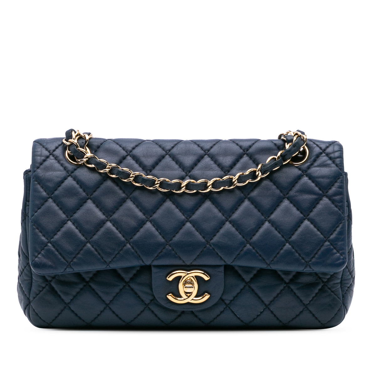 Medium Classic Calfskin Double Flap