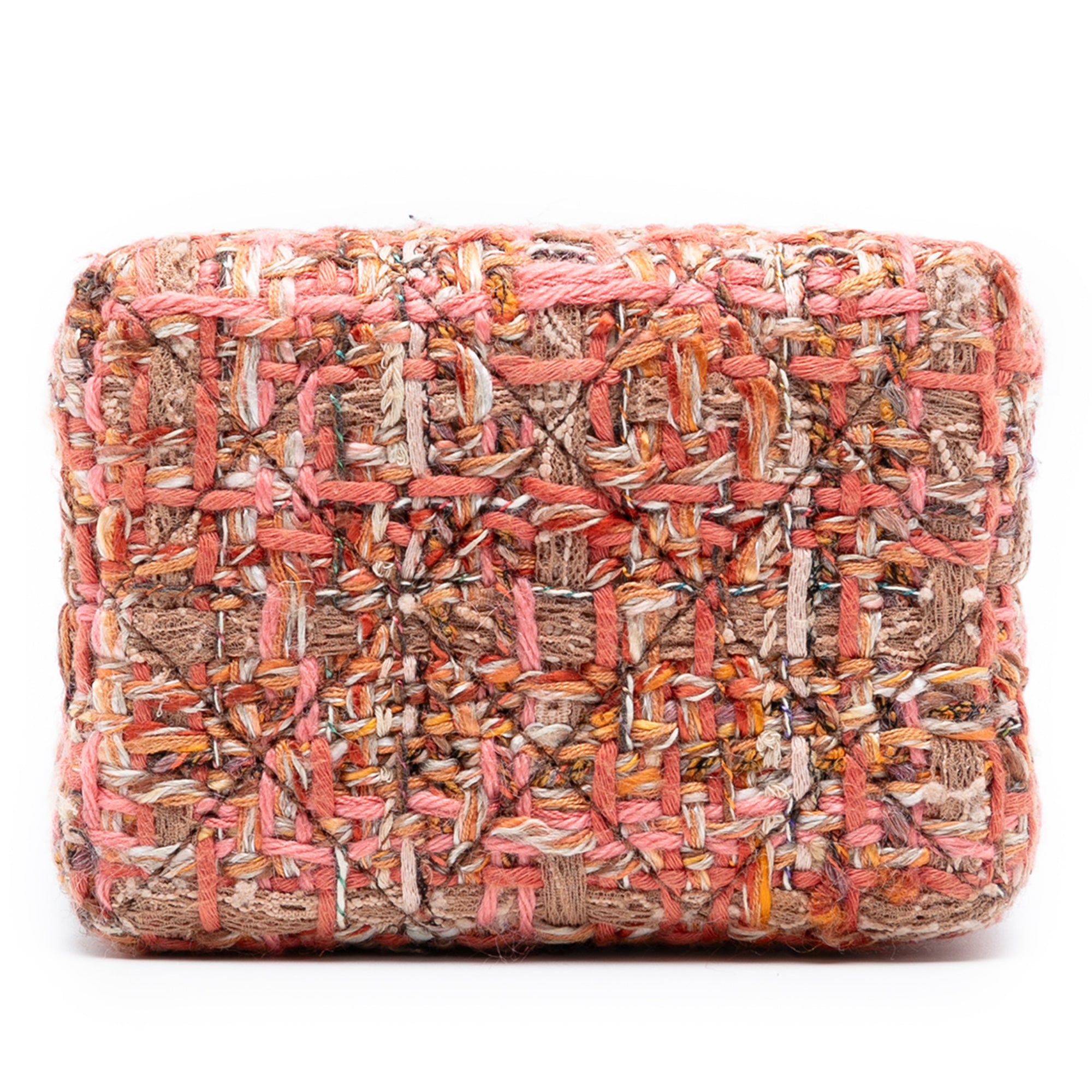 CC Tweed Chain Vertical Box Crossbody