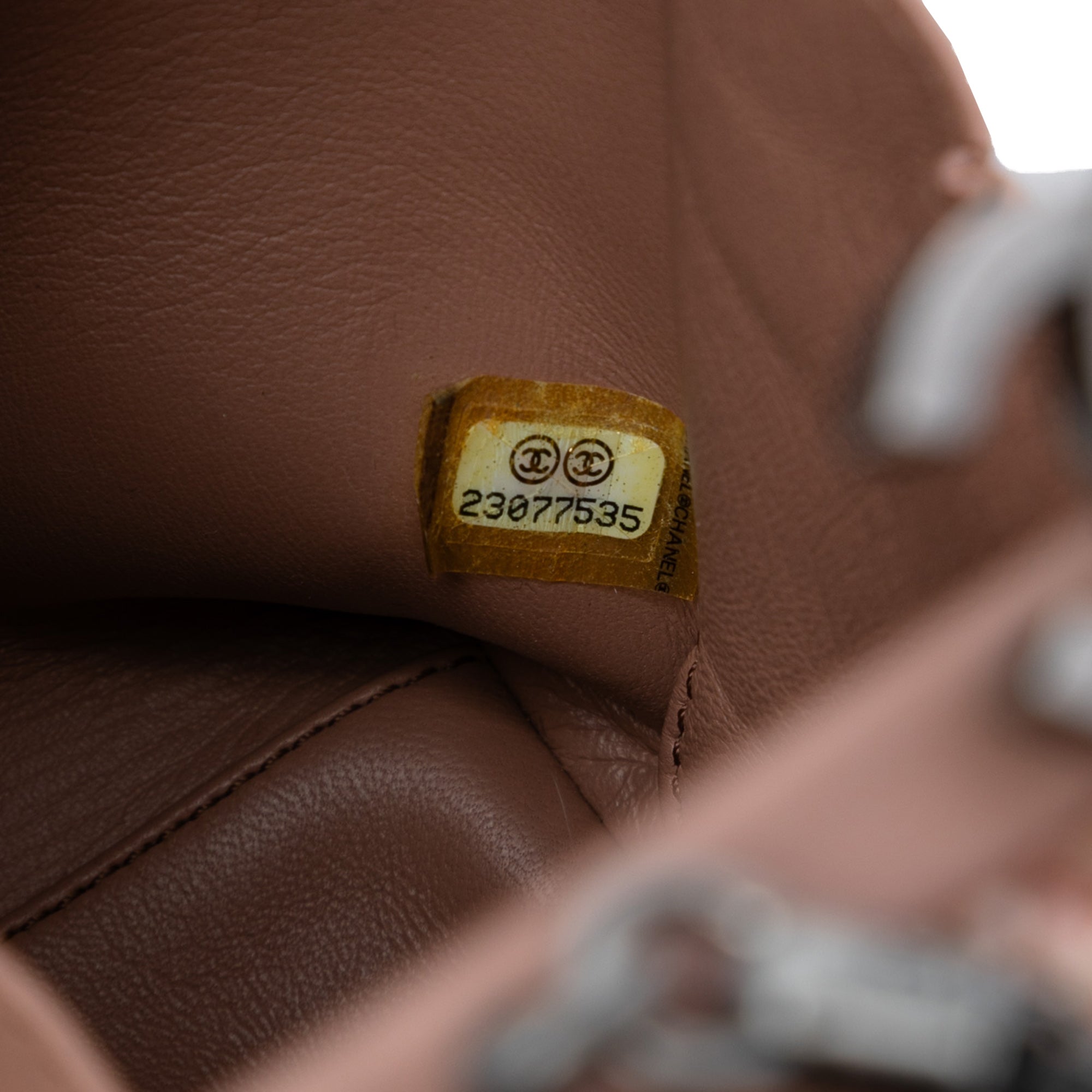 CC Tweed Chain Vertical Box Crossbody