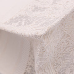 Medium Canvas D Lace Sun Embroidery Book Tote