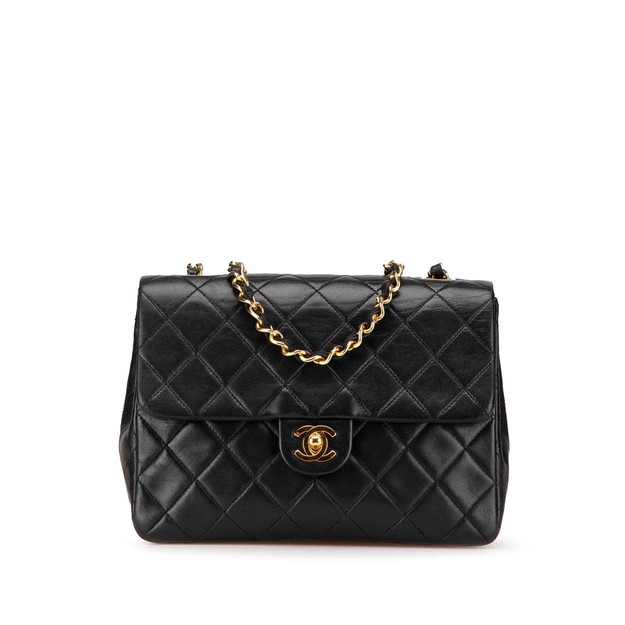 Mini Square Classic Lambskin Flap