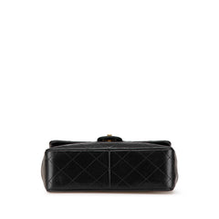 Small Square Quilted Lambskin Flap