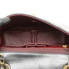 Small Square Quilted Lambskin Flap