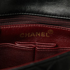 Small Square Quilted Lambskin Flap