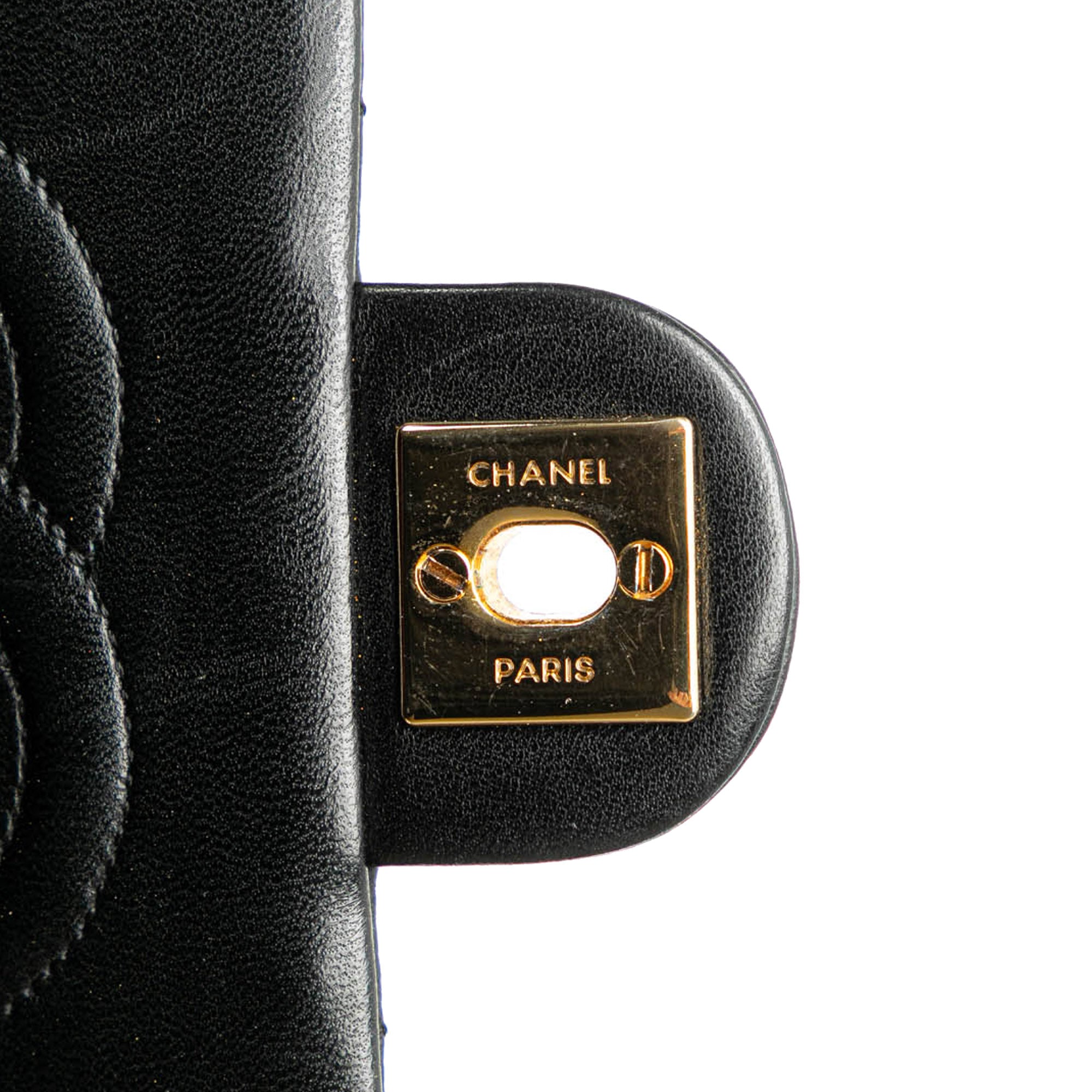 Small Square Quilted Lambskin Flap