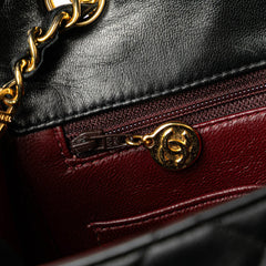 Small Square Quilted Lambskin Flap