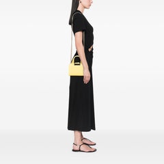 Mini Calfskin Label Click Shopping Tote