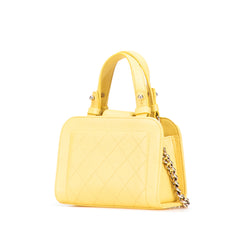 Mini Calfskin Label Click Shopping Tote