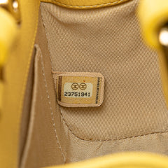 Mini Calfskin Label Click Shopping Tote