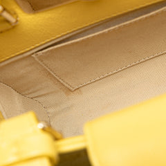 Mini Calfskin Label Click Shopping Tote