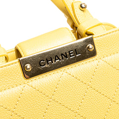 Mini Calfskin Label Click Shopping Tote