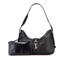 Perforated Calfskin Jackie Shoulder Bag