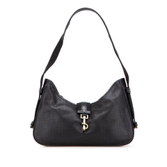 Perforated Calfskin Jackie Shoulder Bag