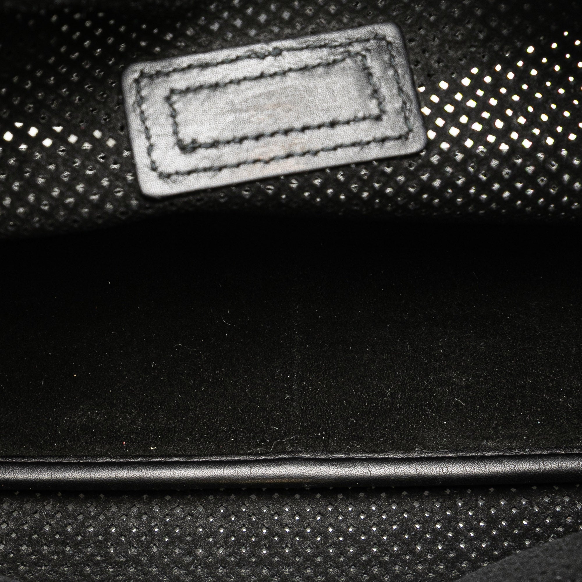 Perforated Calfskin Jackie Shoulder Bag