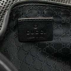 Perforated Calfskin Jackie Shoulder Bag