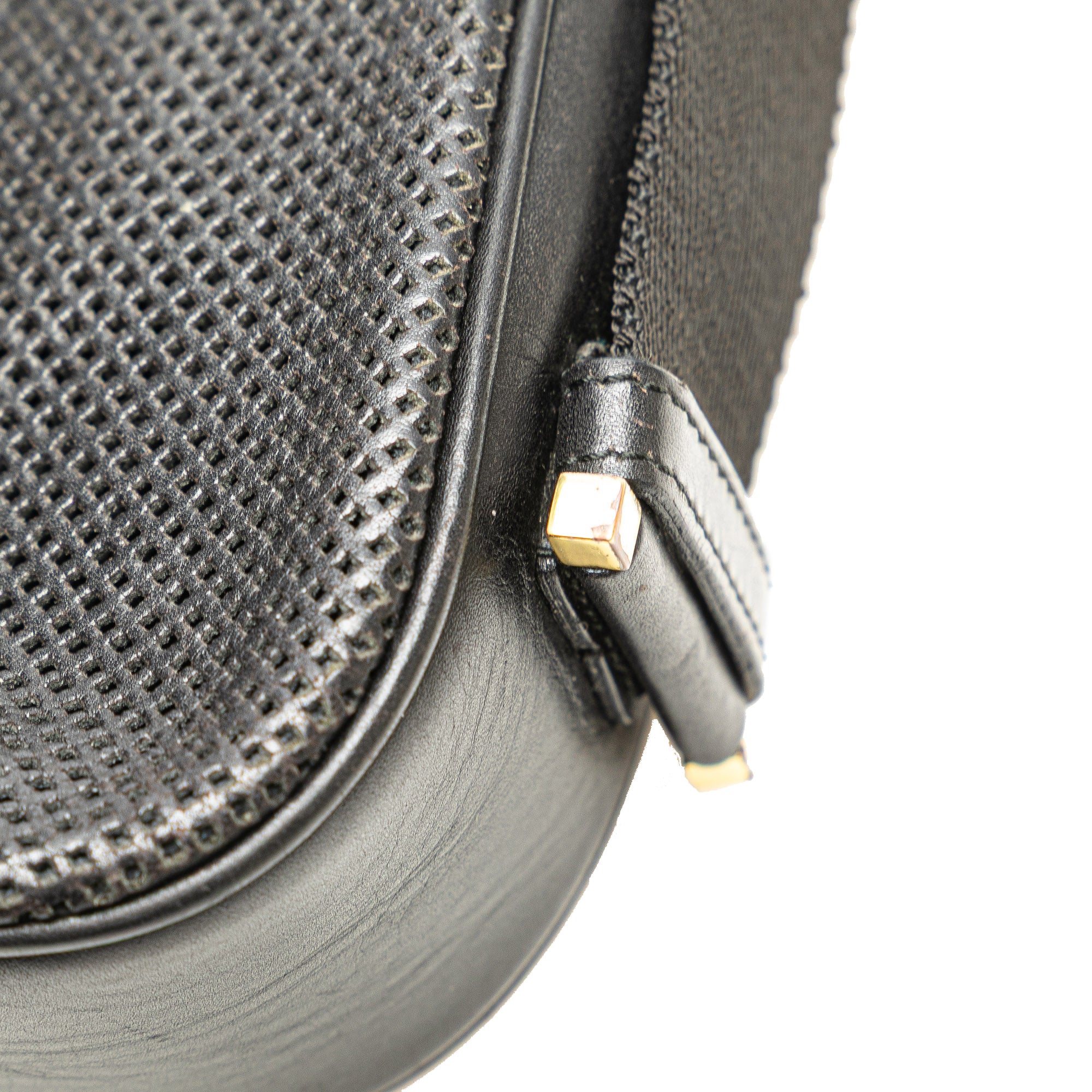 Perforated Calfskin Jackie Shoulder Bag
