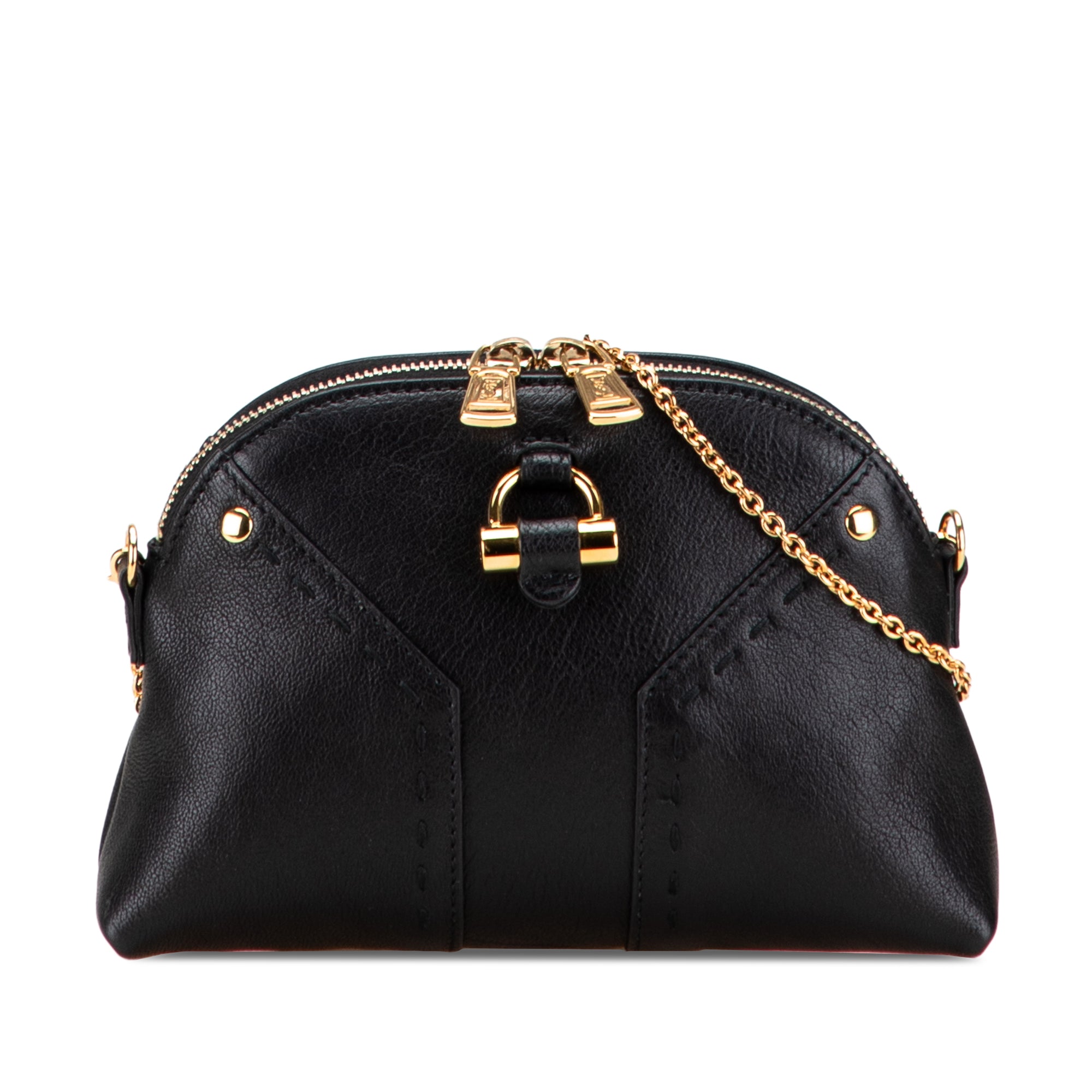 Mini Leather Muse Chain Bag