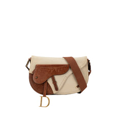 Canvas Double Saddle Crossbody