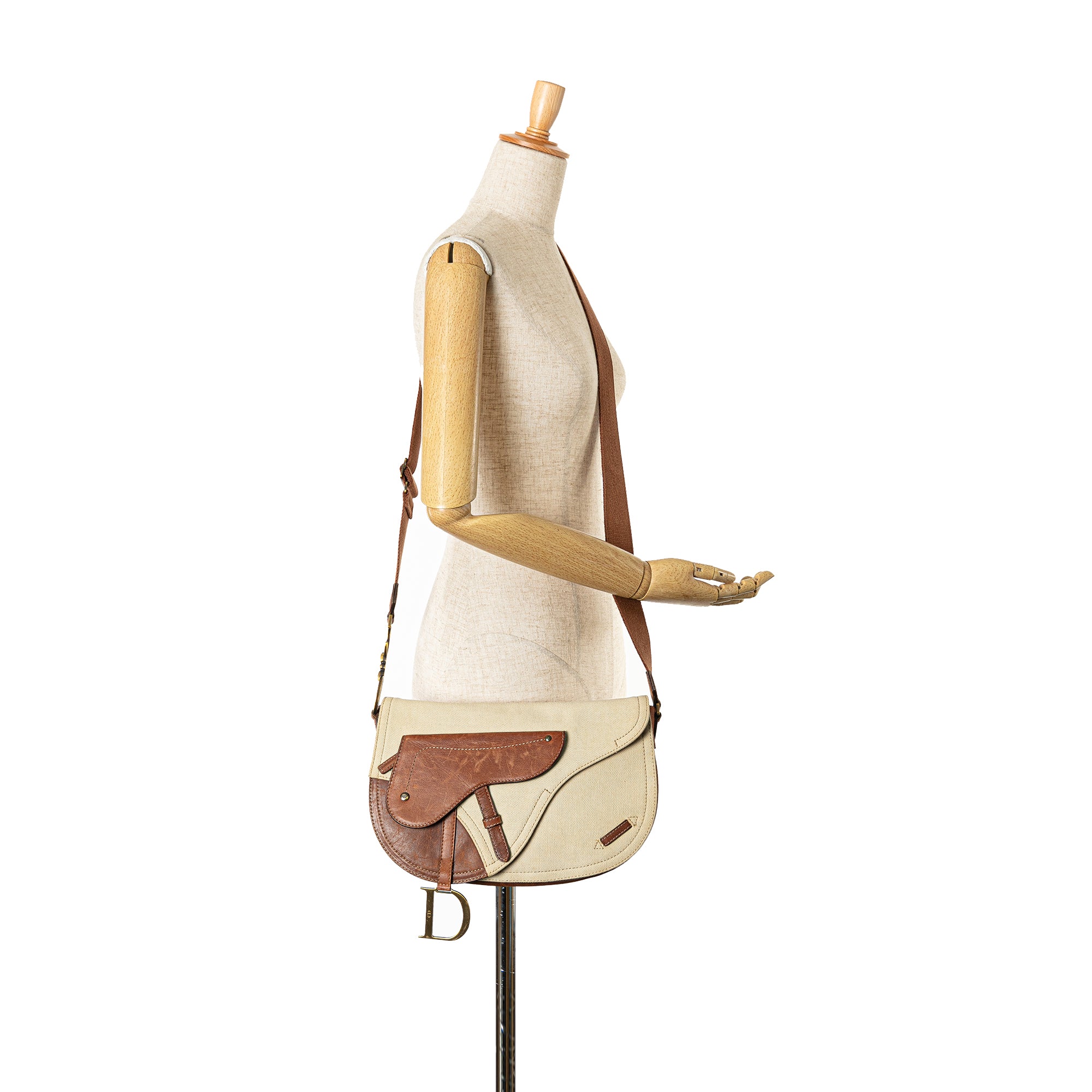 Canvas Double Saddle Crossbody