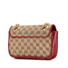 Small GG Marmont GG Matelasse Diagonal Canvas Shoulder Bag