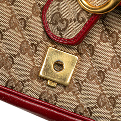 Small GG Marmont GG Matelasse Diagonal Canvas Shoulder Bag