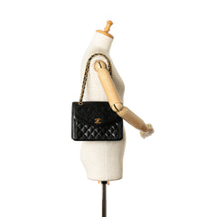 CC Quilted Lambskin Single Flap