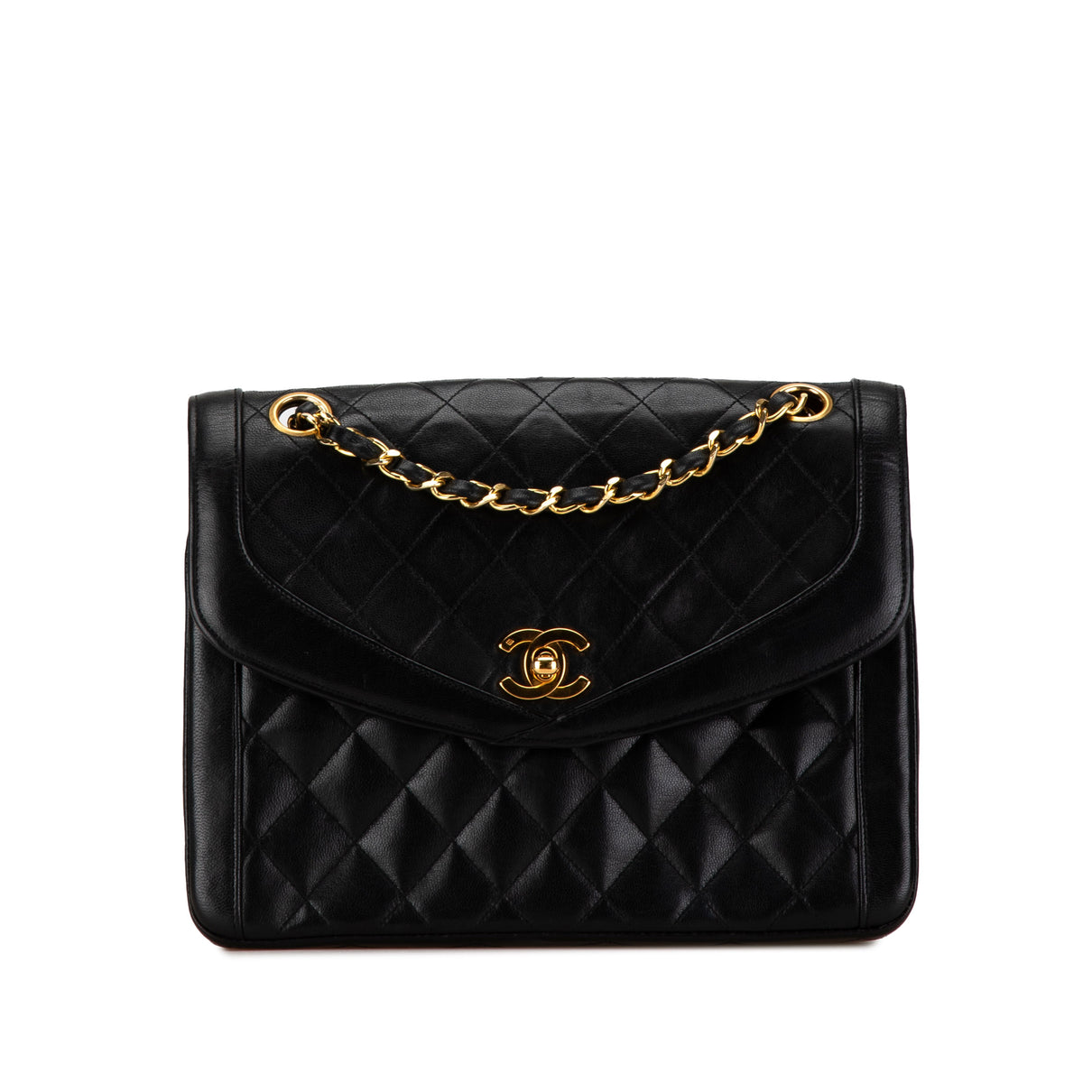 CC Quilted Lambskin Single Flap