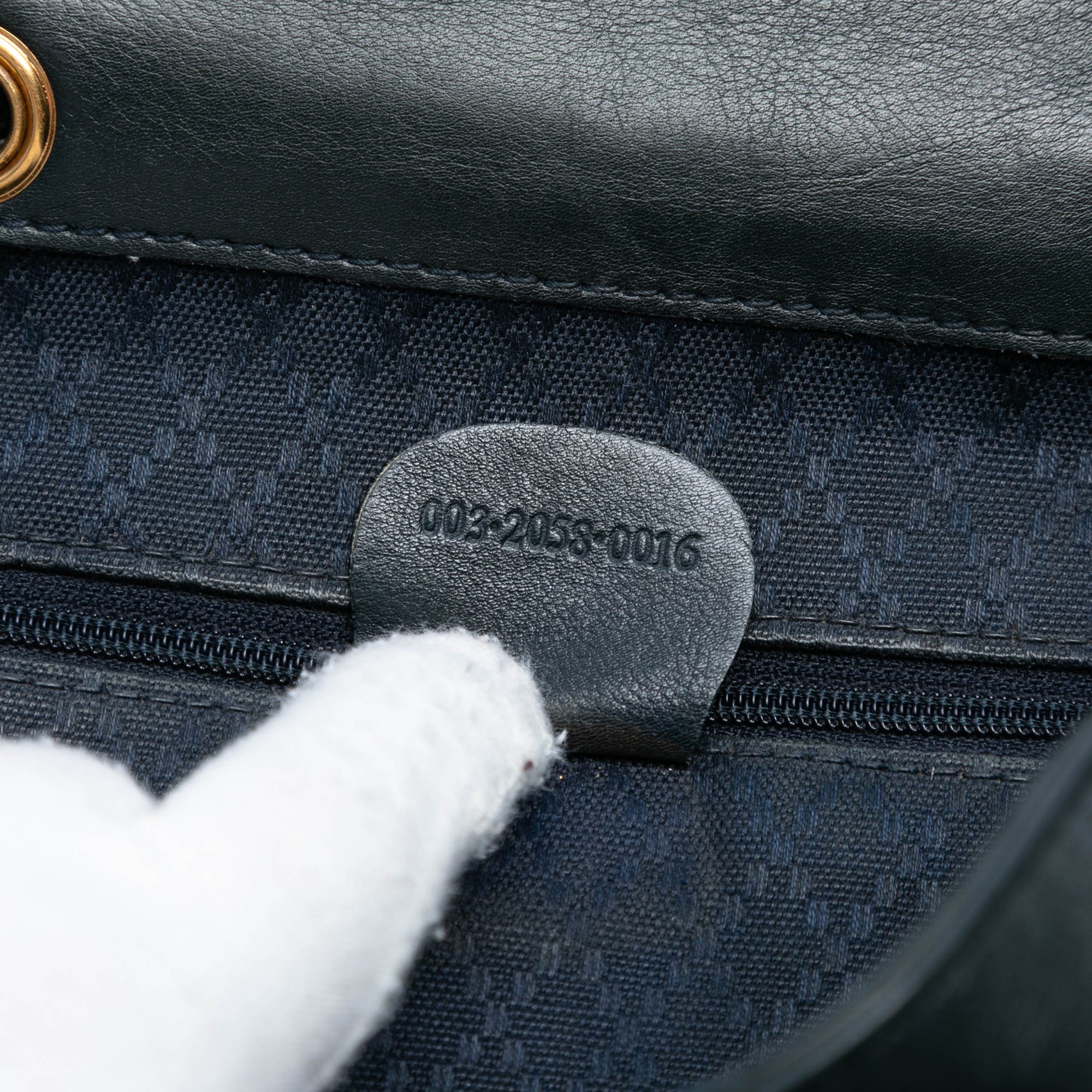 Calfskin Bamboo Drawstring Backpack