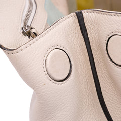 Medium Leather Bamboo Daily Satchel