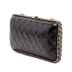 Quilted Lambskin Chain Around Clutch