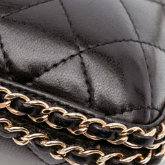 Quilted Lambskin Chain Around Clutch