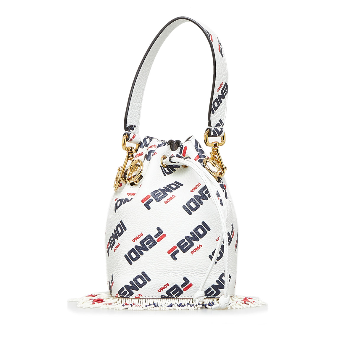 Fendi X Fila Mania Mini Mon Tresor Bucket Bag