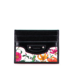 Balenciaga The Hacker Project Flora Calfskin and Canvas Neo Classic Card Case