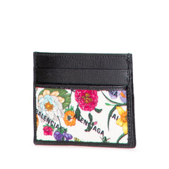 Balenciaga The Hacker Project Flora Calfskin and Canvas Neo Classic Card Case