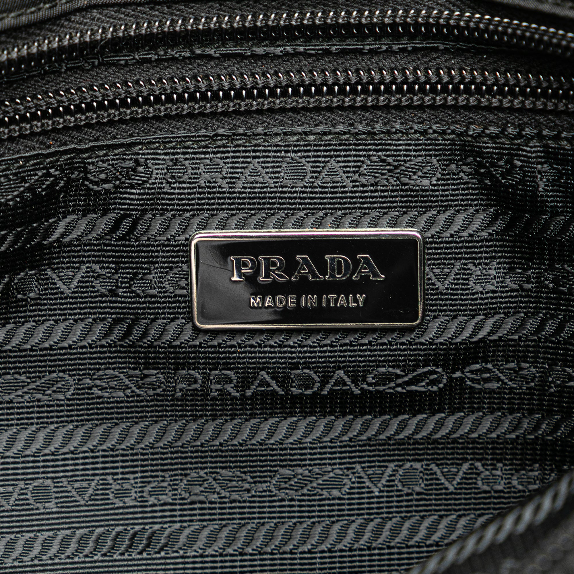 Saffiano Trimmed Tessuto Zip Top Crossbody
