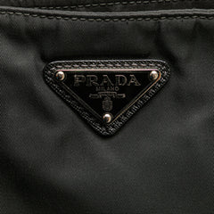 Saffiano Trimmed Tessuto Zip Top Crossbody