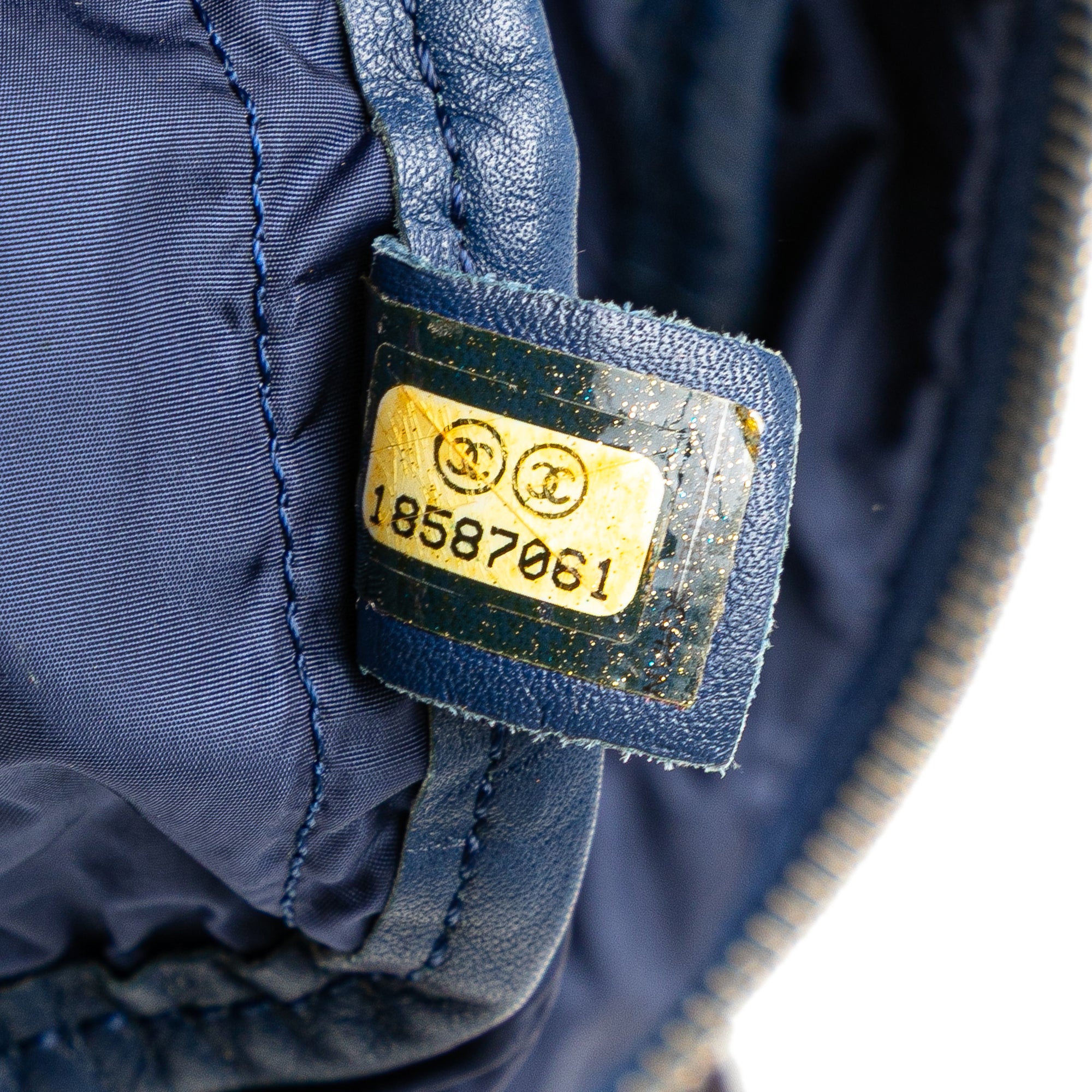 CC Nylon Tweed Print Single Flap