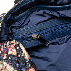 CC Nylon Tweed Print Single Flap