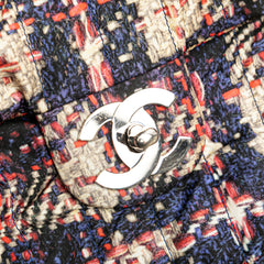 CC Nylon Tweed Print Single Flap