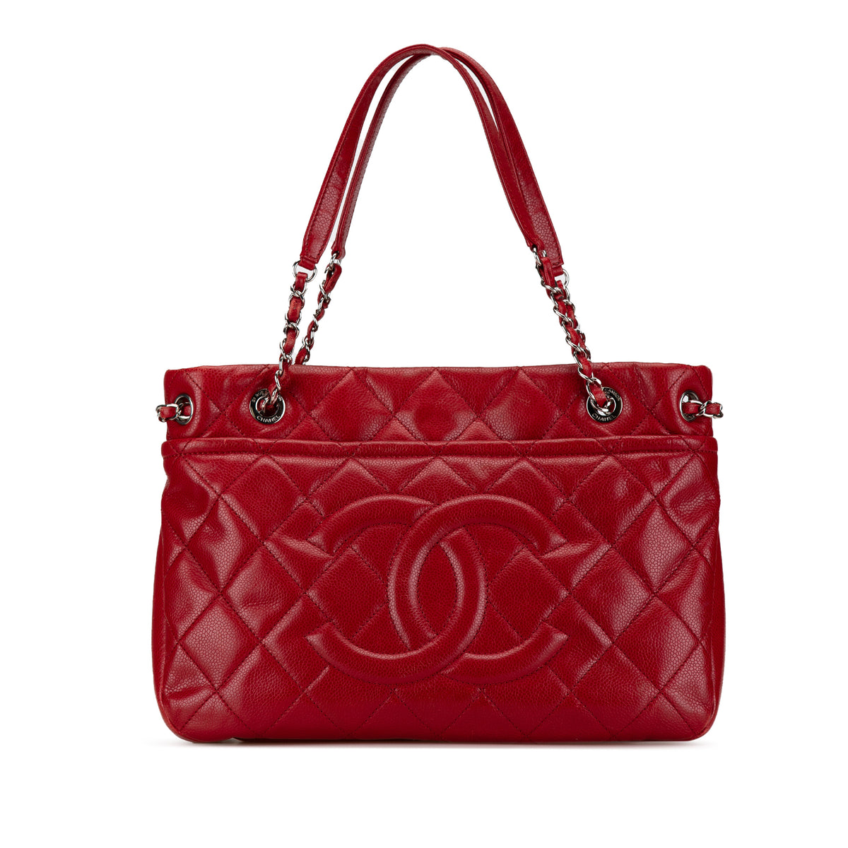 Quilted Caviar Soft Shopper Tote