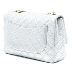 Jumbo Classic Metallic Lambskin Single Flap