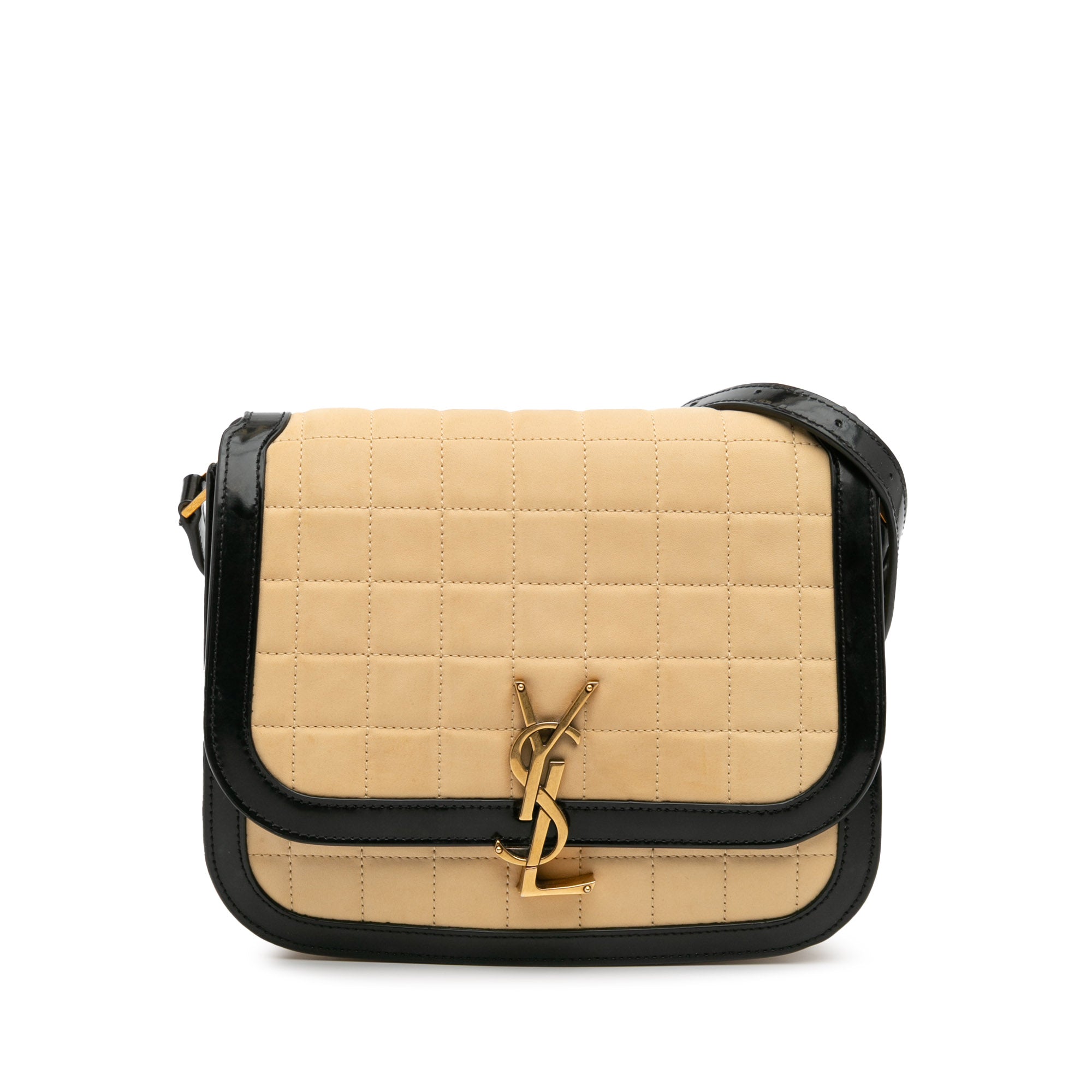 Medium Quilted Suede Monogram Solferino Crossbody
