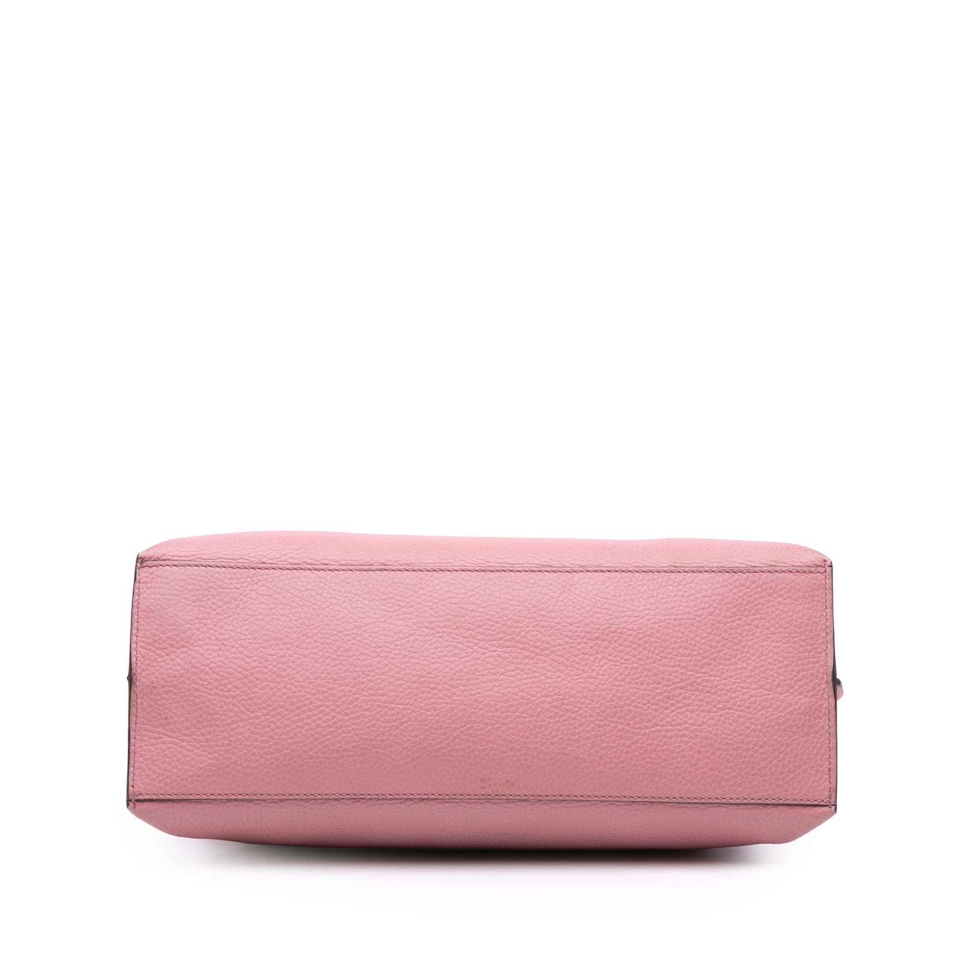 Medium Leather Bamboo Daily Satchel