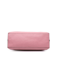 Medium Leather Bamboo Daily Satchel